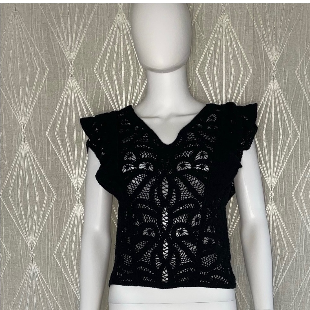 White House Black Market crochet top